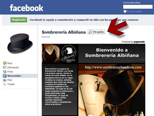 albinana_facebook Página de Sombrerería Albiñana en Facebook